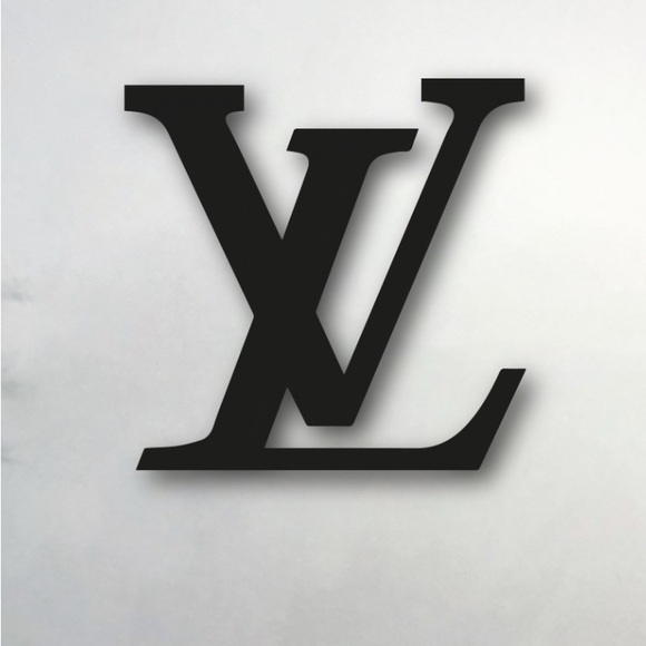 3D Print Other - Rare Large 8" Black LV Art Decor